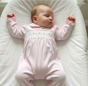 MACACÃO BEBÊ MENINA EM MALHA PERUANA COM BORDADO ROSAS